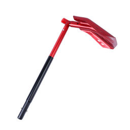 Лопата лавинная алюминиевая ИРЕМЕЛЬ СНЕГОВИК IR515 двухсекционная, с пилой 35см, T-образная рукоять, длина 84/70см, лезвие 28x25см, чёрно-красная/уп10 - Галеонтрейд фото 3