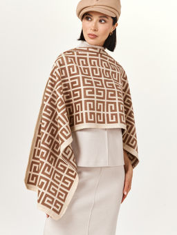 в составе ШЕРСТЬ  и КАШЕМИР Большой, мягкий, теплый  двусторонний палантин - Tantino фото 3