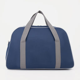 Сумка спортивная на молнии, наружный карман, цвет серый/синий - Simaland фото 3