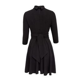 Платье женское короткое MINAKU: Green trend, чёрное, размер 48