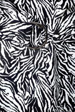 Платье Swallow 663.1 принт зебра черная