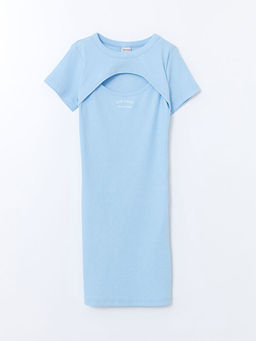 Bisiklet Yaka K?z ?ocuk Elbise