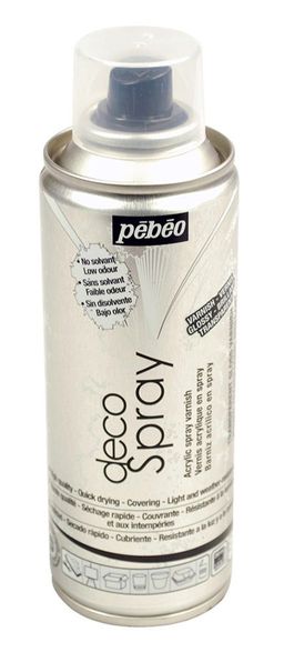 PEBEO Лак декоративный decoSpray (аэрозоль) 200 мл 094012 глянцевый
