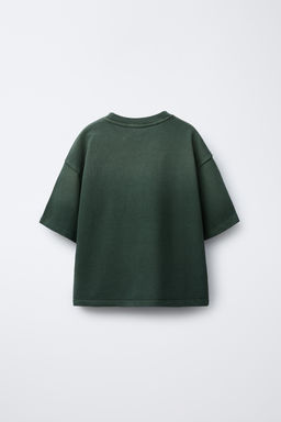 WASHED EFFECT SLOGAN T-SHIRT AND JOGGERS SET - Zara фото 3