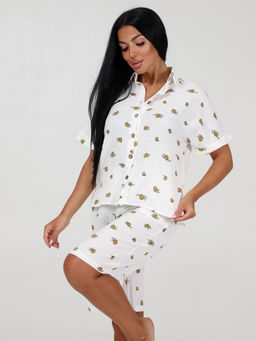 578 ПИЖАМА (шорты) (Белый(лимон)) - А-дина фото 4