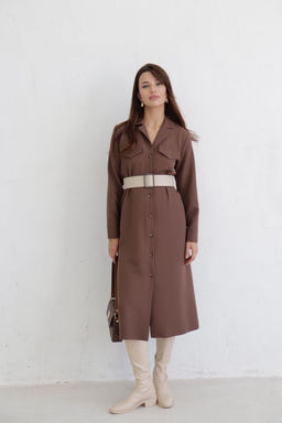 Платье-рубашка с английским воротником - Martichelli фото 101