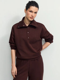 Толстовка с воротником прямого кроя / Zarina