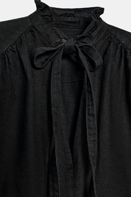 DENIM SHIRT WITH SHOULDER PADS ZW COLLECTION - Zara фото 10