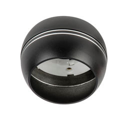 DLC-S614 GX53 BLACK/SILVER Светильник декоративный встраиваемый/накладной, серия Sotto. Без лампы, цоколь GX53. Металл. Черный/Серебро. TM Fametto