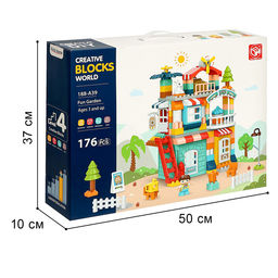 Конструктор KIDS HOME TOYS «Загородный домик», 2 варианта сборки, 176 деталей