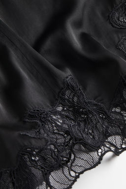 Top de saten con detalles de encaje - H&m фото 2