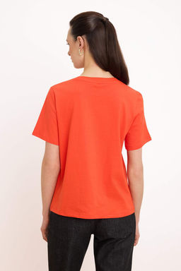 Koyu Kahverengi Regular/Normal Kal?p K?sa Kollu %100 Pamuk Orme T-Shirt TWOSS26TS00131 - Trendyolmilla фото 8