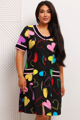 Халат женский из кулирки Марфа сердечки - Амадэль фото 14