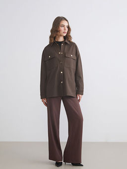 ?izgili Oversize Kad?n G?mlek Tunik