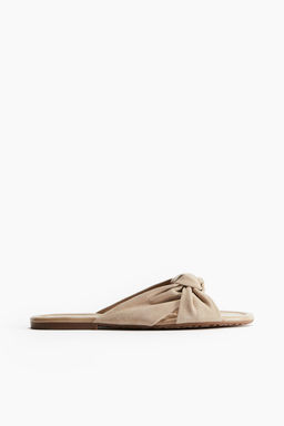 Sandalias de piel con nudo decorativo - H&m фото 2