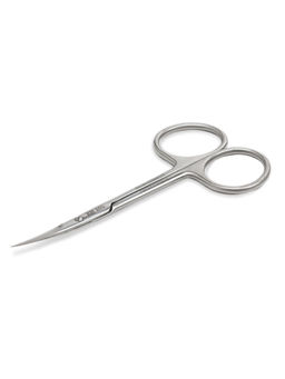 Ellis Cosmetic Ножницы маникюрные для кутикулы изогнутые / RN 101, глянцевые, ручная заточка, 10,5 см