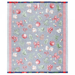 Салфетка хозяйственная 50х60см Зимнее чудо, вафельное полотно, хлопок 100%, плотность 245г/м2, без упаковки, Домашняя мода (Россия)  фото 4