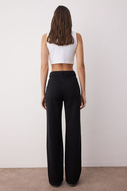 Siyah Normal Bel Wide Leg Jeans TWOSS25JE00056 - Trendyolmilla фото 4