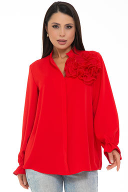 Блуза Модная Люкс (алый)