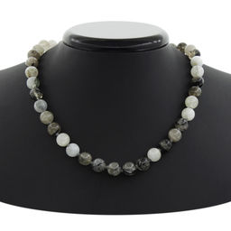 Волосатик, круглые 10мм, бусы 45..49см