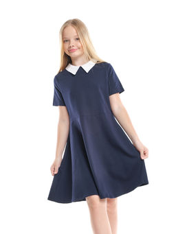 Платье для девочки в школу с воротником 22-7662 черный - Mini maxi фото 26