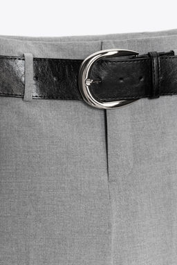 SLIM TROUSERS WITH BELT - Zara фото 3