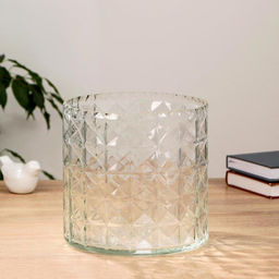 Ваза для цветов «Эмилия-1», 4.7 л, 19.5×19.5 см, стекло, прозрачная