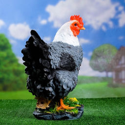 Садовая фигура из полистоуна «Курица кубанская», 33×20.5×40 см