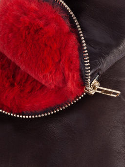 Рукавицы женские н/м крол IS129 d.brown - Eleganzza фото 4