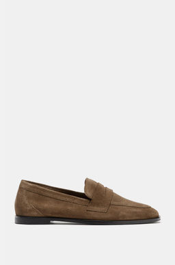 FLAT SPLIT SUEDE LOAFERS - Zara фото 8