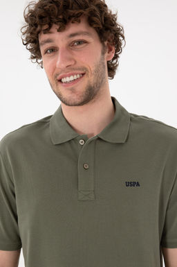 Футболка-поло U.S. Polo Assn Regular Fit темно-хаки из хлопка