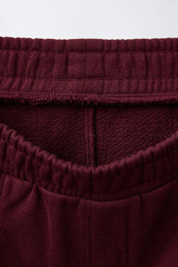 STRAIGHT-LEG PLUSH TROUSERS WITH SLOGAN - Zara фото 8