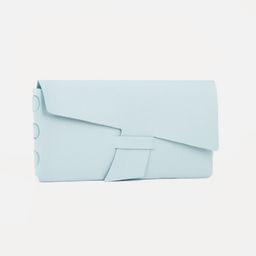 Футляр для очков на затяжке, длина 16 см, цвет голубой