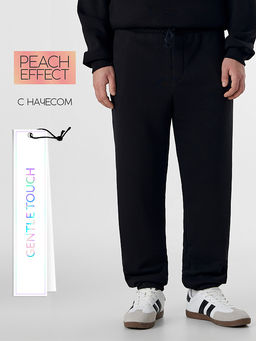 Теплые брюки мужские черные с начесом