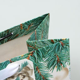 Пакет ламинированный вертикальный, конгревное тиснение Счастья в Новом году, ML 23 27 11.5 см - Дарите счастье фото 4