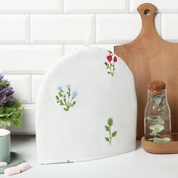 Грелка на чайник Этель Цветочек 28?28 см, саржа 190 г/м?, 100% хлопок