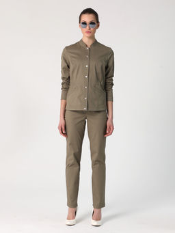 25214 Жакет т.оливковый