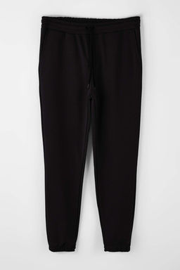 Siyah Regular/Normal Kesim Cep Ustu Etiket Detayl? Lastik Paca Esofman TMNAW26EA00012