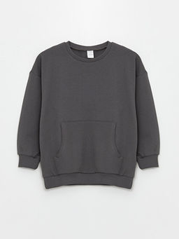 Bisiklet Yaka Uzun Kollu Basic Erkek Bebek Sweatshirt ve Tayt Pantolon 2li - Waikiki фото 2