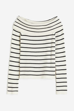 Top off-the-shoulder en punto de canale - H&m фото 5