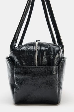 LEATHER BOWLING BAG - Zara фото 4
