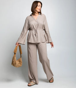 Костюм #ОКТ215002, бежевый - Dommod фото 2