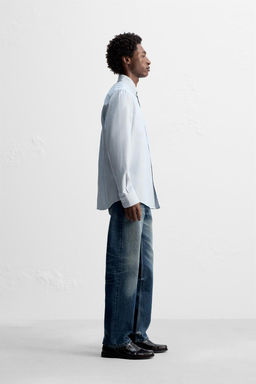 STRIPED OXFORD SHIRT - Zara фото 4