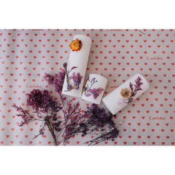 Свеча-цилиндр, 5×10 см, набор 2 шт., белая