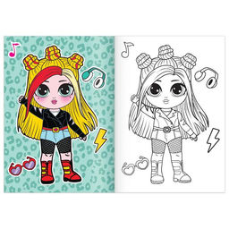 Цена за 3 шт. Раскраска WOW Girls. Модный показ, формат А5, 12 стр.