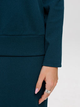 Костюм женский К-242 (лапша Софт г/к) Темно-серый - Elenatex фото 25