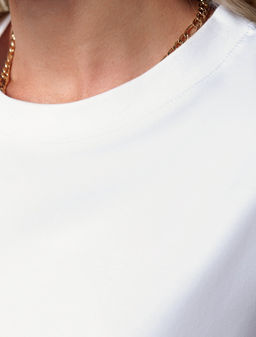 VILATTE / Футболка из премиального хлопка с эластаном  фото 2