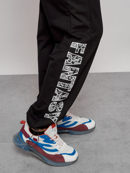 спортивные брюки 95%хлопок 5% эластан (двухслойная нить),Турция, черного цвета - Mtforce фото 17