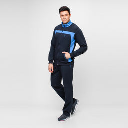 RODOS Спортивный костюм мужской весна/лето М-187 Синий/Меланж  фото 7