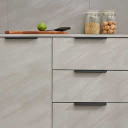 Цена за 2 шт. Ручка CAPPIO RT001BL, L=250 мм, м/о 192 мм, цвет черный